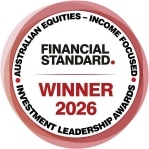 Award logo for Financial Standard winner 2026